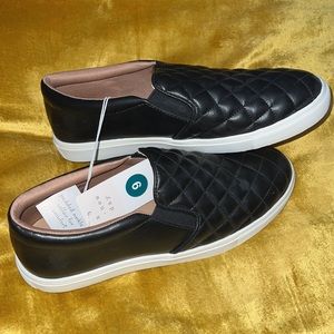 a new day Black Reese Memory Foam Insole Slip Ons.
